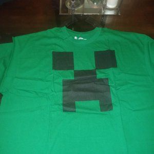 Think Geek Minecraft Creeper Video Game 2XL T-Shirt NWOT